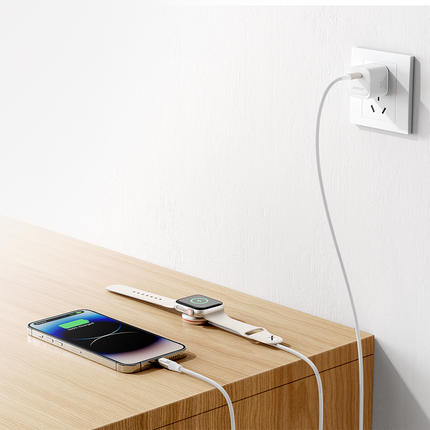JOYROOM 2in1 Lightning cable for iPhone and inductive charger for Apple Watch USB-C 1.5m white – image 10