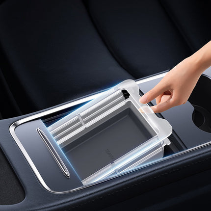 BASEUS T-Space drawer organizer for Tesla Model 3 / Y center console, gray – image 11
