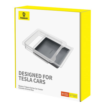 BASEUS T-Space drawer organizer for Tesla Model 3 / Y center console, gray – image 9