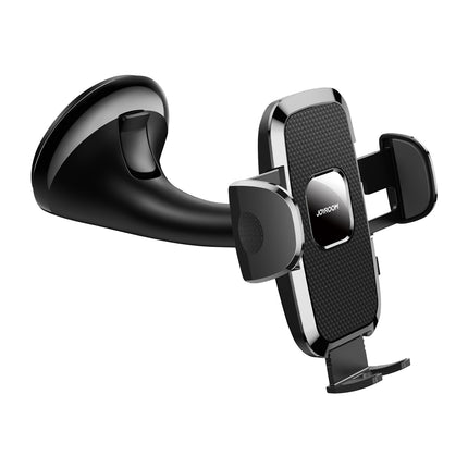 JOYROOM Universal mechanical car phone holder for cockpit, glass, black – image 4
