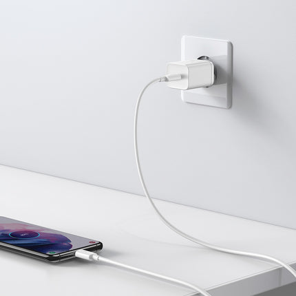 BASEUS Si 25W 3A fast wall charger with a 1m white USB-C cable – image 9
