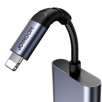 JOYROOM 2in1 Adapter adapter for iPhone charger + Lightning headphones / 3.5mm mini jack black – image 6