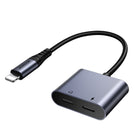 JOYROOM 2in1 Adapter adapter for iPhone charger + Lightning headphones / 2x Lightning black
