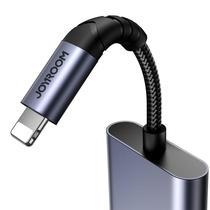JOYROOM 2in1 Adapter adapter for iPhone charger + Lightning headphones / 2x Lightning black – image 6