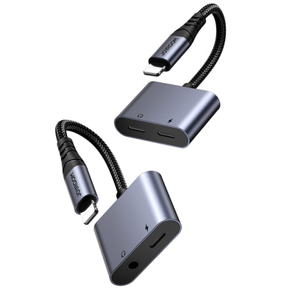 JOYROOM 2in1 Adapter adapter for iPhone charger + Lightning headphones / 2x Lightning black – image 7