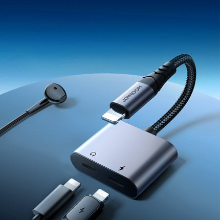 JOYROOM 2in1 Adapter adapter for iPhone charger + Lightning headphones / 2x Lightning black – image 9
