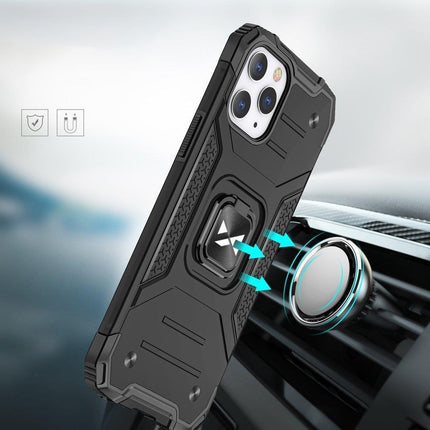 WOZINSKY Armored case for iPhone 14 Pro, magnetic holder, Ring Armor, red – image 6