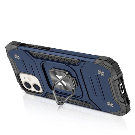 WOZINSKY Armored case for iPhone 14 Plus, Ring Armor magnetic holder, blue – image 4