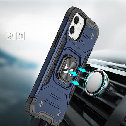 WOZINSKY Armored case for iPhone 14 Plus, Ring Armor magnetic holder, blue – image 7