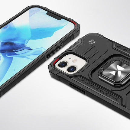 WOZINSKY Armored case for iPhone 14 Plus, Ring Armor magnetic holder, black – image 3