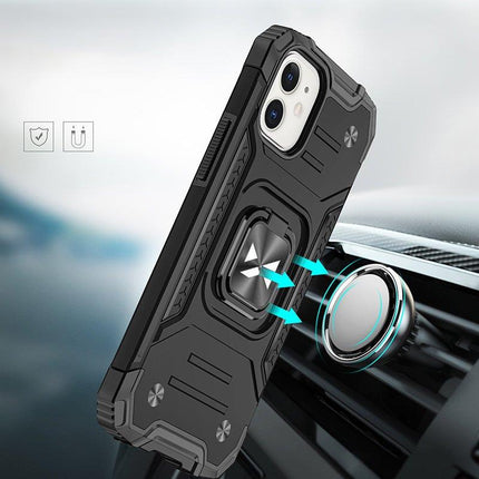 WOZINSKY Armored case for iPhone 14 Plus, Ring Armor magnetic holder, black – image 6