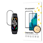 WOZINSKY Tempered glass for the Xiaomi Mi Band 7 Full Glue screen with a black frame