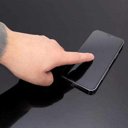 WOZINSKY Flexible tempered glass for the iPhone 14 Pro screen with a black frame. Full Cover Flexi Nano Glass – image 8