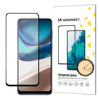 WOZINSKY Durable 9H Full Screen Tempered Glass for Motorola Moto G42 with Case Friendly Frame Black