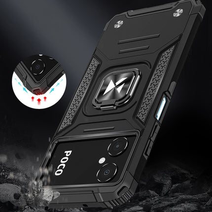 WOZINSKY Armored case for Samsung Galaxy A03, Ring Armor magnetic holder, black – image 6