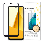 WOZINSKY Vivo Y16 / Y02s 9H Full Screen Tempered Glass with Case Friendly Black Frame