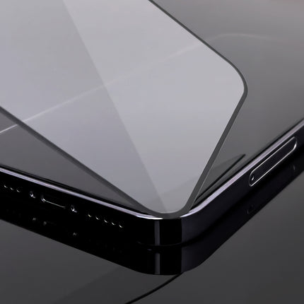 WOZINSKY Vivo Y35 / Y22 / Y22s 9H Full Screen Tempered Glass with Frame Case Friendly Black – image 3