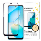 WOZINSKY 9H tempered glass for the entire screen of Infinix Hot 12i with Case Friendly black frame