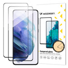WOZINSKY SET 2x Tempered glass 9H for the entire screen of Samsung Galaxy S23+ with black Full Glue frame