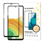 WOZINSKY 9H full screen tempered glass for Samsung Galaxy A34 5G with black Full Glue frame
