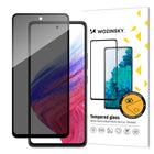 WOZINSKY Privacy tempered glass for the Samsung Galaxy A53 5G screen with an Anti Spy filter