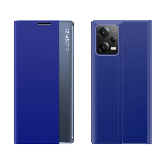 HURTEL Case with flap and stand for Xiaomi Redmi Note 12 Pro+ New Sleep Case, blue