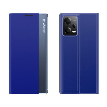 HURTEL Case cover with flap and stand for Xiaomi Redmi Note 12 5G / Poco X5 5G New Sleep Case blue