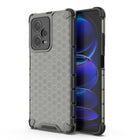 HURTEL Armored hybrid case for Xiaomi Redmi Note 12 Pro+ Honeycomb black