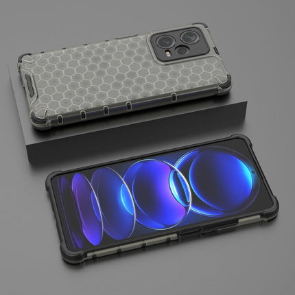 HURTEL Armored hybrid case for Xiaomi Redmi Note 12 Pro+ Honeycomb black – image 3