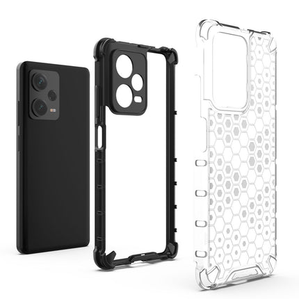 HURTEL Armored hybrid case for Xiaomi Redmi Note 12 Pro+ Honeycomb black – image 7