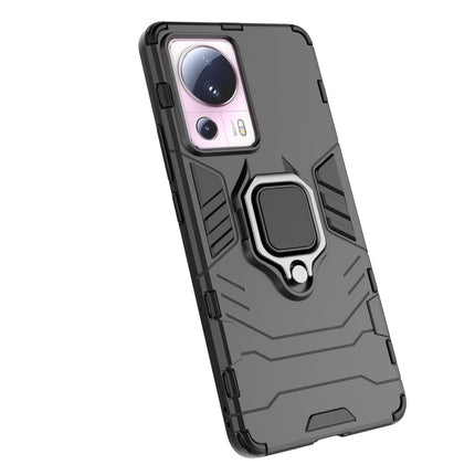 HURTEL Armored case for Xiaomi 13 Lite, Ring Armor magnetic holder, black – image 7
