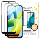 WOZINSKY SET 2x 9H Tempered Glass for Xiaomi Redmi A2 / Redmi A1 Full Screen with Black Frame