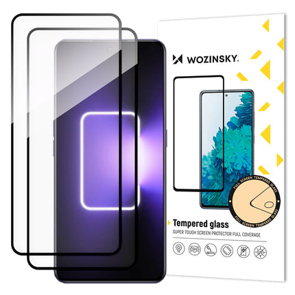 WOZINSKY SET 2x 9H Full Screen Tempered Glass Realme GT Neo 5 / Realme GT3 with Black Frame