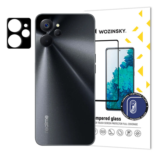 WOZINSKY 9H Tempered Glass for Camera for Realme 10 5G / Realme 9i 5G Full Camera Glass
