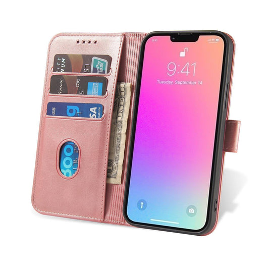 HURTEL Cover with flap and wallet for Xiaomi Redmi Note 12 5G / Poco X5 5G Magnet Case pink