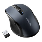 UGREEN Optical mouse wireless mouse USB 2.4GHz / Bluetooth 5.0 4000 DPI black