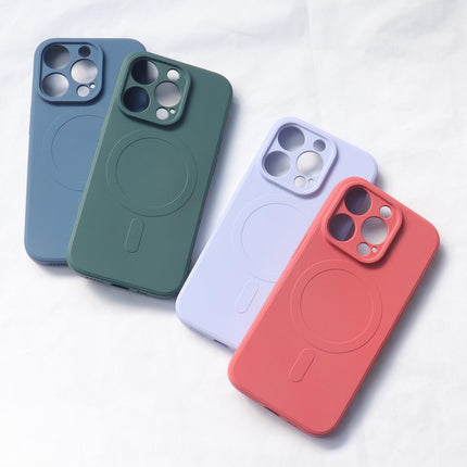 HURTEL Silicone case with MagSafe for iPhone 15 Plus Silicone Case, gray – image 2