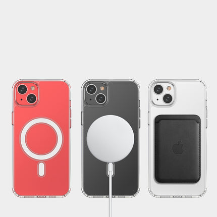 HURTEL Flexible gel case for iPhone 15 Plus magnetic with MagSafe transparent – image 8