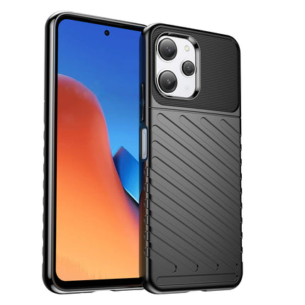 HURTEL Armored flexible case cover for Xiaomi Redmi 12 Thunder Case, black – image 2