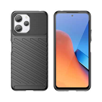 HURTEL Armored flexible case cover for Xiaomi Redmi 12 Thunder Case, black – image 4