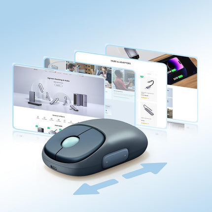 UGREEN Wireless computer mouse MU102 FUN+ Bluetooth 2.4 GHz, black – image 6