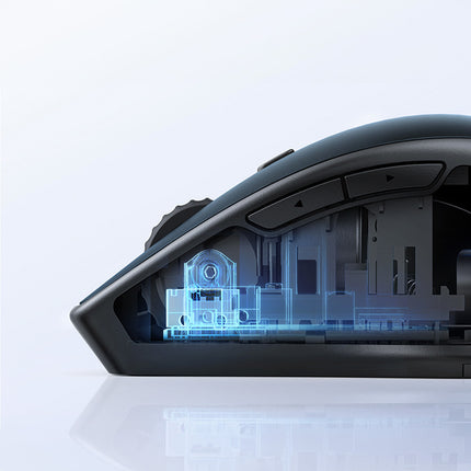 UGREEN Ergonomic wireless mouse for computer MU101 Bluetooth 2.4 GHz blue – image 6