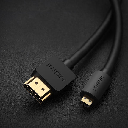 UGREEN Audio Video cable microHDMI - HDMI 2.0 1m black – image 3