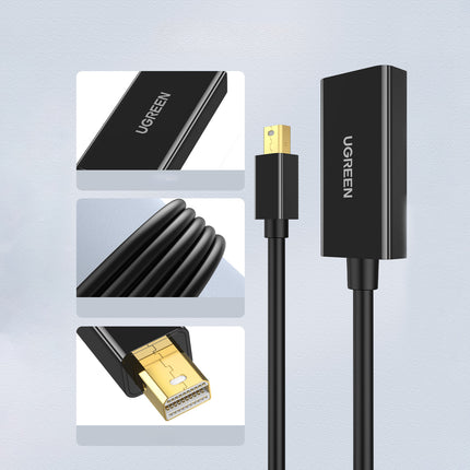 UGREEN Mini DP DisplayPort - HDMI 4K cable adapter, black – image 2