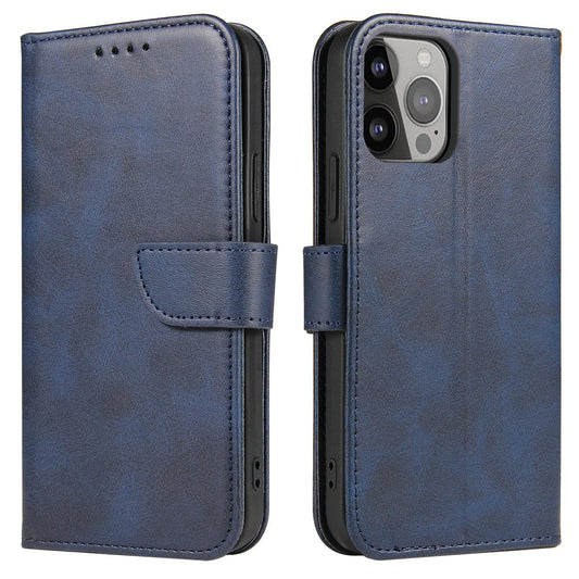 HURTEL Cover with flap and wallet for Samsung S24 Plus Magnet Case, blue