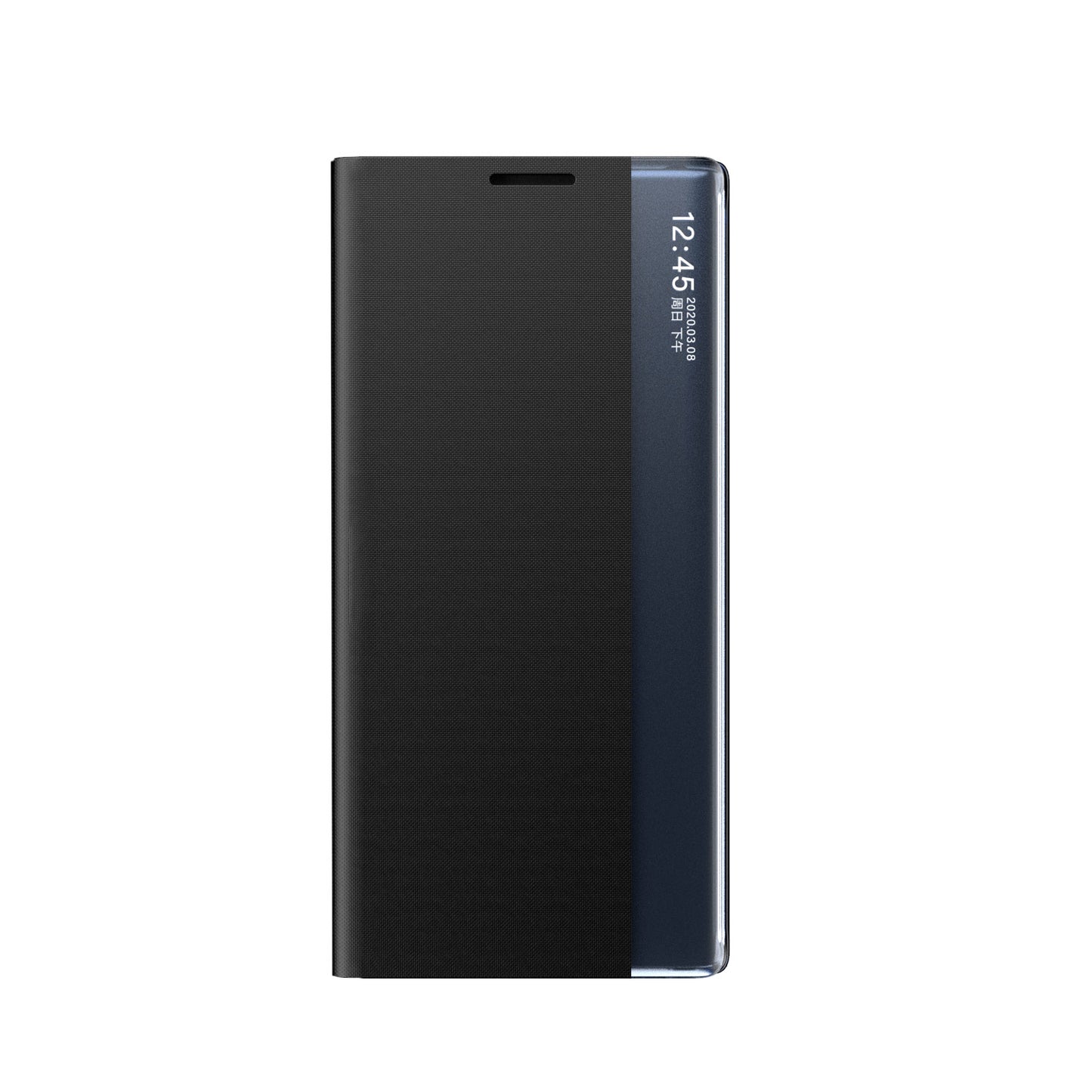 HURTEL New Sleep View Case cover for Samsung S24+ with magnetic flap, black – image 2