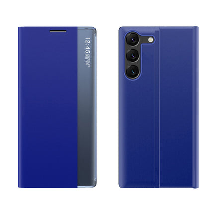 HURTEL New Sleep View Case blue case for Samsung S24+ with magnetic flap