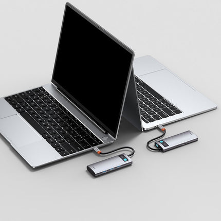 BASEUS 5in1 multifunctional HUB USB-C PD 100W HDMI 4K 3x USB 3.2 gray – image 10