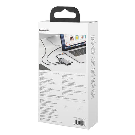 BASEUS 5in1 multifunctional HUB USB-C PD 100W HDMI 4K 3x USB 3.2 gray – image 6