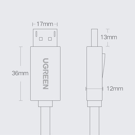 UGREEN DisplayPort TV monitor cable, 3m, black – image 8
